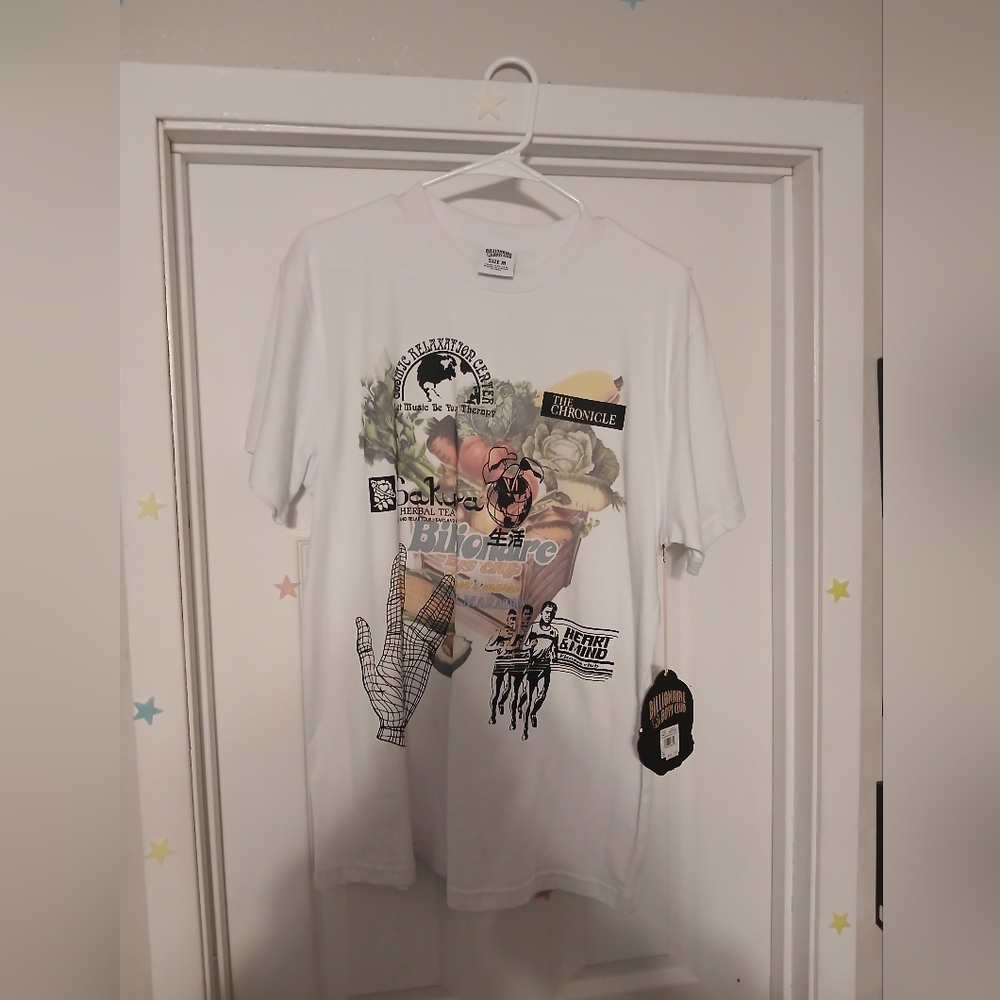 Billionaire Boys Club White Graphic Tee Size M